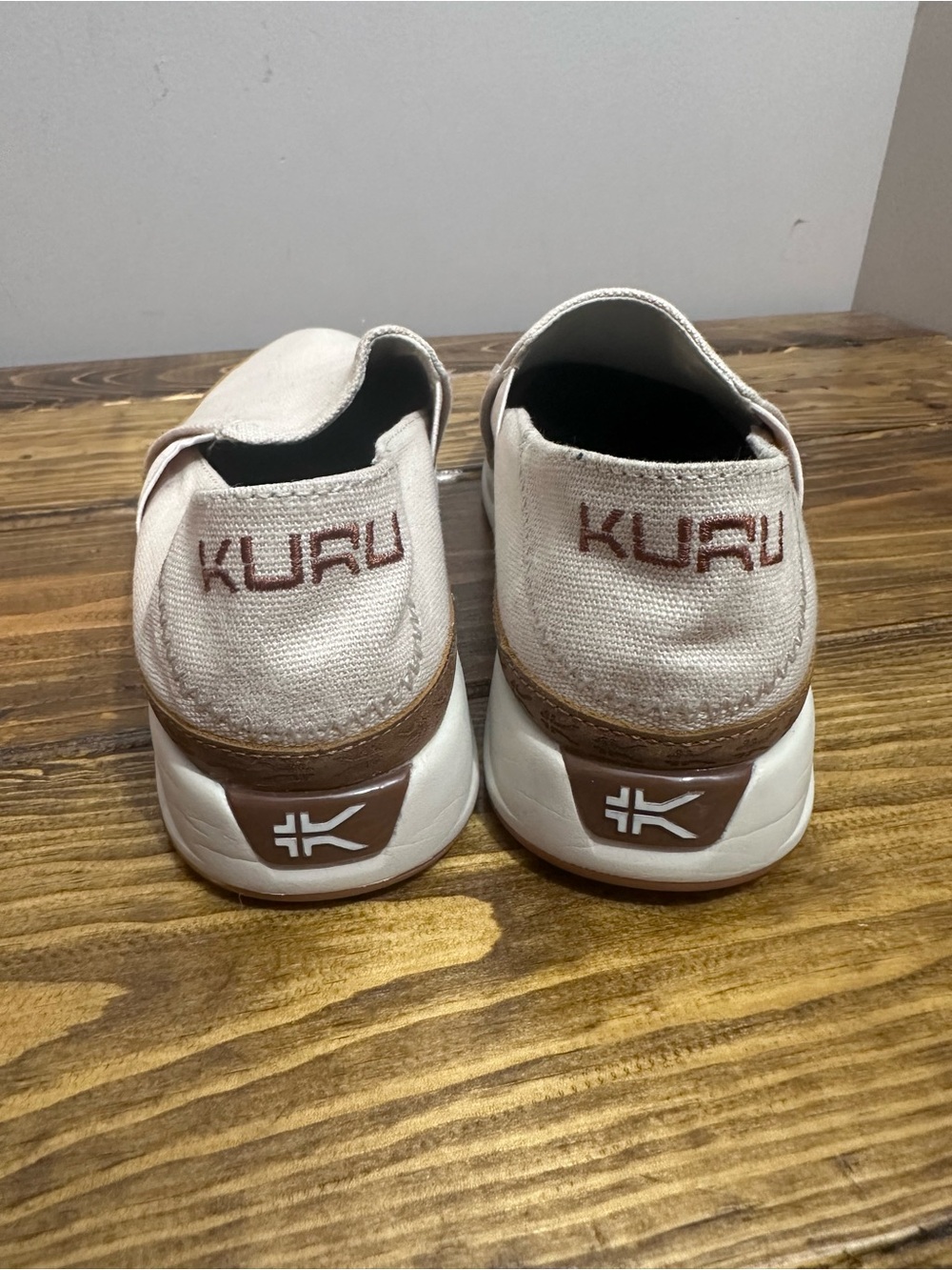 Women's KURU ROAM Atla Supportive Comfort Slip On Sneaker Loafer Canvas Size 9 - Picture 4 of 10